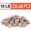 BLXQI 232-240 PCS Craft Rocks, 1.3"-2.2" Round Grey Rocks, 18