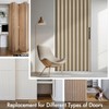 MIULEE Accordion Style Magnetic Folding Door Curtains for Doorways/Closet, Room