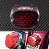HDBUBALUS Motorcycle Motorcycle LED Running Tail Light Brake License Plate