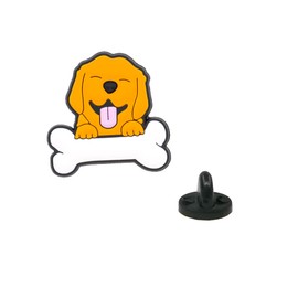 Golden Retriever Apparel Pin Badge Pin Lapel Pin Unisex Yazzle Dazzle Original Artwork Puppy Dog Golden Labrador Retriever Bulldog Goldie Blondie Golden Labrador Chihuahua Maltese Saint Bernard Doberman Rottweiler Dane Paws Happy Silly