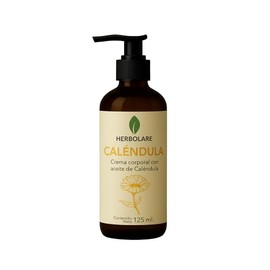 Herbolare - Crema Corporal Natural con Caléndula 125 ml | Hidratación Profunda y Reparación para Piel Sensible, Agrietada o Irritada | Ideal para Bebés, Niños y Adultos | Fórmula Suave Sin Parabenos