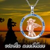 MEIDERBO Violinist Necklace 925 Sterling Silver Violin Pendant Necklace Music