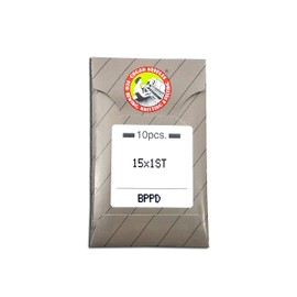 10 Organ 15X1ST Titanium (PD) Sharp or Ball Point Flat Shank Home Embroidery Machine Needs with Large Eye ~ Multiple Sizes! (Metric 75/11 (Ball Point))