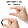 ELECOM Mouse Cable Lift 4-Pack (2 Black, 2 White) [Lifts
