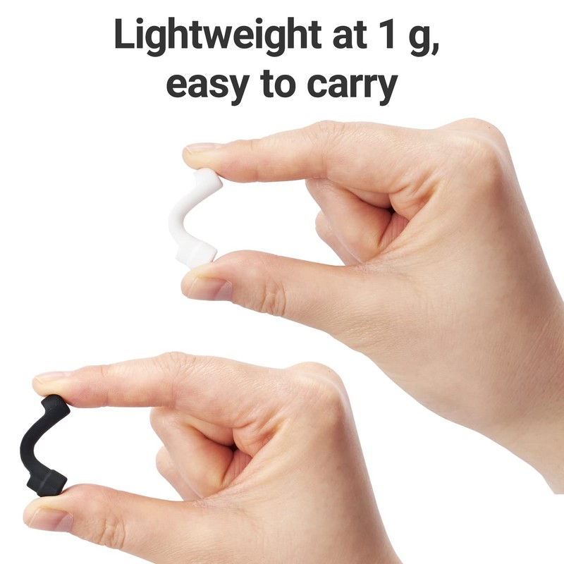 ELECOM Mouse Cable Lift 4-Pack (2 Black, 2 White) [Lifts