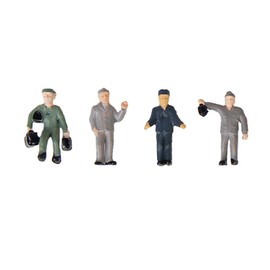 Qianly 20pcs Painted Model Train Street Passenger People Figures Scale 1:25, Type D
