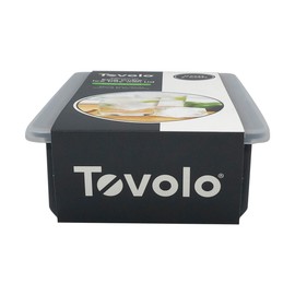Tovolo King, XL 2" Whisky & Spirits, BPA-Free Silicone, Dishwasher-Safe Ice Cube, Single Tray with Lid, Charcoal