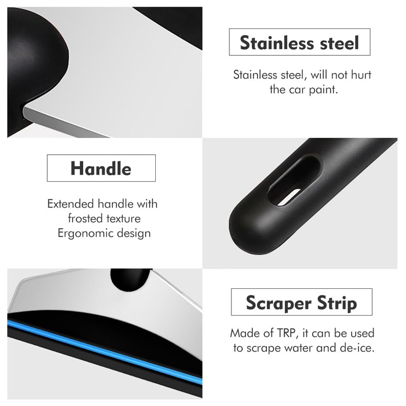 Modonghua Ice Scraper, Car Windshield Snow Shovel, Ice Scraper for