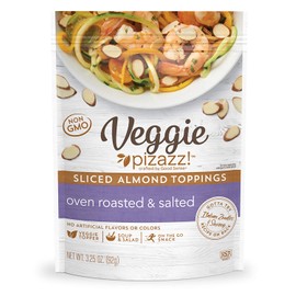Almond Toppings | Oven Roasted with Sea Salt - Snack Mix and Salad Topping - 3.25 Ounce (3.25 OZ) Resealable Bag