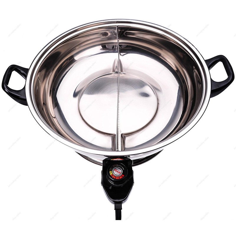 Shabu Shabu Hot Pot, Electric Mongolian Hot Pot With Divider
