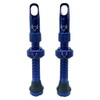 Hold Fast Cycling Tubeless Valve Stem, 42mm (Pair), Blue -