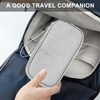 Tking Versatile Travel Organiser with Zip, Double Layer Electronic Accessories,