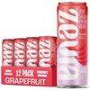 Zevia Zero Sugar Energy Drink, Grapefruit, 12 oz Cans (12-Pack)
