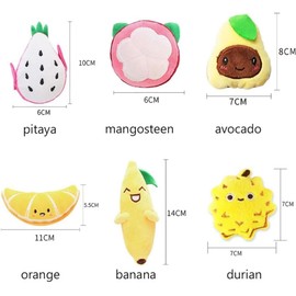 Juroicessry Orange Soft Plush Fruit Series Catnip Toy Cat Toy Interactive Gifts Fish Catnip Toys Stuffed Doll Simulation Fruit Toy Catnip Toys for Pet