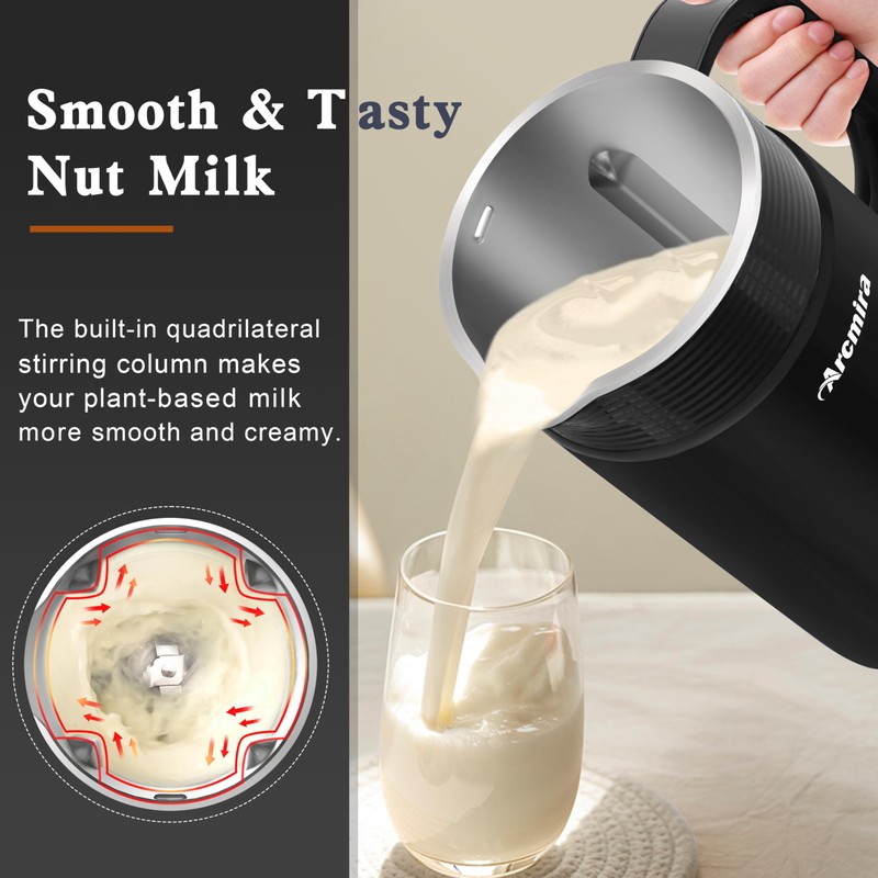 𝟲 𝗶𝗻 𝟭 Nut Milk Maker Machine, 20 oz(600ml) Homemade