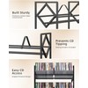 PAPAGIFTREE 2-Tier CD Storage Metal Display Shelf, CD Holder Rack