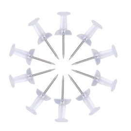 Push Pins for Bulletin Board, 50 pcs Clear Push Pins Thumb Tacks Clear Map Pins Drawing Pins with Storage Box for Home Office Craft Projects