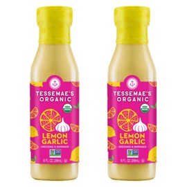 Tessemae's All Natural Salad Dressing 2-Pack (Organic Lemon Garlic)