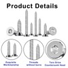 FandWay M2 M2.3 M2.6 M3 Tapping Screws Set, 760 Pieces