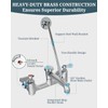 Phivan Commercial Mop Sink Faucet with Vacuum Breaker, Wall Mount
