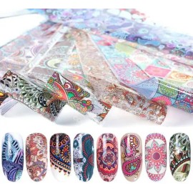Foil Papel Transfer Para Uñas Pegatinas Uñas Stickers 50 Pcs                                                                                          