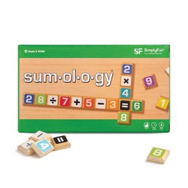 SimplyFun SimplyFun Sumology Math Game - One of The Most Fun Math Games for Kids Ages 8-12 - Practice Addition, Subtraction, Multiplication and Division - 2 or More Players or Play in Teams!