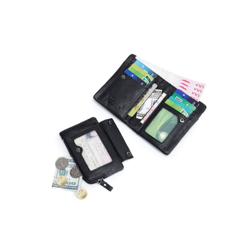 Genuine Leather Wallet for Men, RFID Blocking Antimagnetic Credit Card