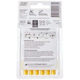 Tepe 0.7 mm Interdent Yellow Brushes - Pack of 6 pieces