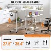 SogesHome 31.5 inches Adjustable Table Mobile Bed Table Portable Laptop