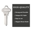 Schlage SC1 Key Blanks Pack of 10 Uncut Blank Keys
