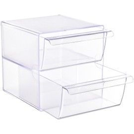 File 2000 6702 CSTP – Large 2 Drawer Cube Organizer in Glass