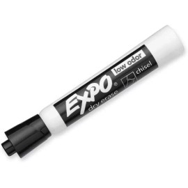 Expo Marker Dry Erase White Board Tank Style Chisel Tip Black School Office Home