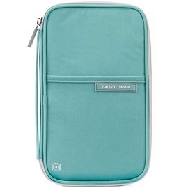 Passport Wallet, RFID Family Travel Passport Holder with Hand Strap, RFID Blocking Credit Card Wallet for Men & Women, Trip Document Organizer Fits Phone and Tickets, by VanFn P.Travel Series (Green)