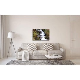 Gango Home Décor Stream Falls VII, Fine Art Photograph by: Logan Thomas; One 36x24in Hand-Stretched Canvas