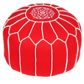 Round Pouf Seat Pouf Made of Cotton Chems Diameter 45 cm Round Without Filling | Seat Cushion Floor Cushion Oriental | Seat Pouf Stool Foot Stool Embroidered Oriental Decoration