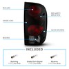 AmeriLite for 1995-2000 Toyota Tacoma Black Smoke Replacement Tail Lights