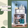 Mega Roll Toilet Paper Holder Cabinet, VECELO Stand Bathroom Storage