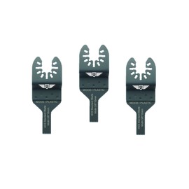3 x 10 mm TopsTools FA10F_3 Quick Change Wooden Cutting Blades Compatible with Dewalt Bosch Fein (Not StarLock) Makita Milwaukee Parkside Ryobi Worx (Quick Change) Multifunctional Tool Accessories