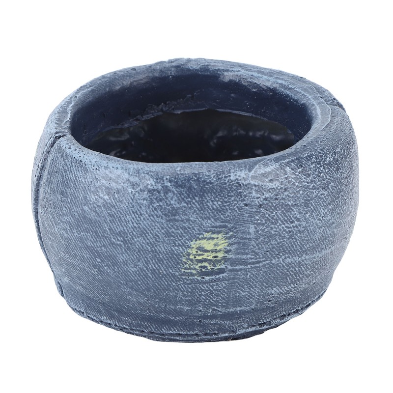 Hat Flower Pot Blue Retro Cowboy Hat Clothes Resin Plant