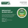 Green Mountain Coffee Decaf Breakfast Blend (Light Roast Coffee), K-Cup