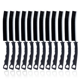 Newppon 12 Pack Cleaning Brush Set - Hard Bristle Crevice Cleaning Brush - Multifunctional Gap Scrub Brush - Home Essentials for Kitchen Bathroom, Windows Faucets Grout & Car