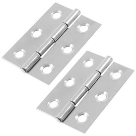 Murtenze 16 Pack 2 Inch Door Hinge Cabinet Hinge,Silver Butt Hinges Ball Bearing Hinges Window Hinges Outdoor Hinges with Mounting Screws