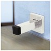 Nuk3y - Perchero de pared cuadrado moderno, 2 unidades, Polished