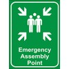 eSplanade Emergency Assembly Point Sign Sticker Decal - Easy to