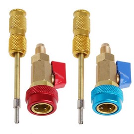 zmart バルブコア エクスチェンジャー ガスを抜かず交換 国産車用 エアコン R134A バルブ コア クイック リムーバー インストーラー 高圧 ツール バルブコアツール バルブコアリムーバー エアコンメンテナンス 冷媒ツール エアコンバルブ エアコン修理 バルブ交換 工具 カーエアコン 冷媒チャージ サービスバルブ HVAC工