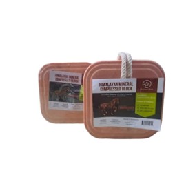 Glowyn Pink Himalayan Compressed Salt for Equine and Livestock Pack of 2 (4.4-4.9 lbs) Each Block Organic Salt Block with Natural Minerals