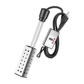 Electric Immersion Heater Bucket Water Heater Household High Power Submersible Pool Bathtub Heater with Thermostat Auto Shutoff
