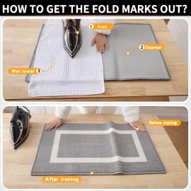 OLANLY Indoor Door Mat, 32x20, Non-Slip Absorbent Resist Dirt Entrance