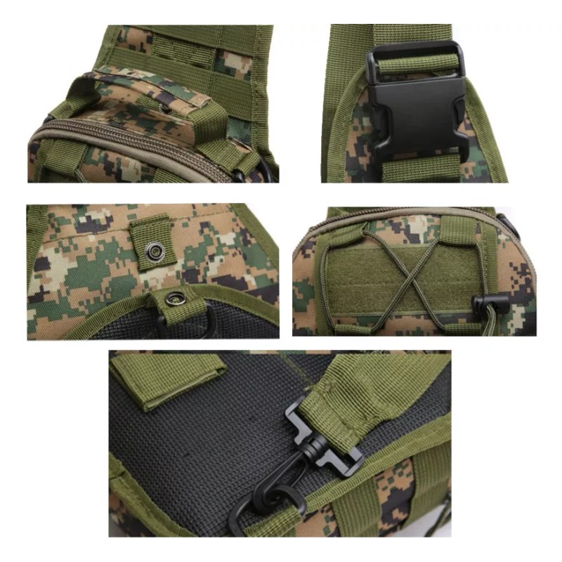 Best Mochila Táctica Militar Multiusos Pechera Cruzada Campismo