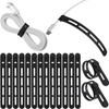 15 Piezas Organizador de Cables, Silicona Sujeta Cables Reutilizable Lavable,